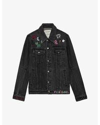 Zadig & Voltaire - Kasy Motif-embroidered Relaxed-fit Denim Jacket - Lyst