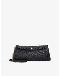 Dune - Encourage Woven Faux-Leather Clutch Bag - Lyst