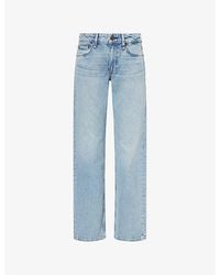 Rag & Bone - Harlow Straight-Leg Denim Jeans - Lyst