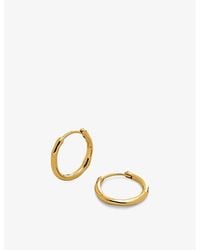 Monica Vinader - Mv Siren Muse Small 18Ct-Plated Vermeil Sterling- Hoop Earrings - Lyst