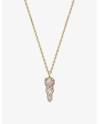Astley Clarke - Interstellar 14Ct- Opal And 0.055Ct Lab-Grown Diamond Pendant Necklace - Lyst