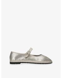 Flabelus - Flor Leather Mary-Jane Flats - Lyst