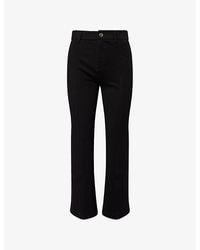 PAIGE - Nixie Straight-Leg Stretch-Woven Trousers - Lyst