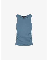 AllSaints - Katarina Straight-Neck Sleeveless Cotton Tank - Lyst
