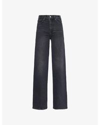PAIGE - Sasha 32' Straight-leg Mid-rise Stretch-cotton Jeans - Lyst