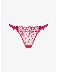 Agent Provocateur - Rozann G-String Tulle Thong - Lyst