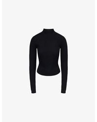 Victoria Beckham - Georgia Ribbed-Knit Wool Jumper - Lyst