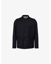 dunhill - Stand-Collar Single-Breasted Wool-Cashmere Blend Jacket - Lyst