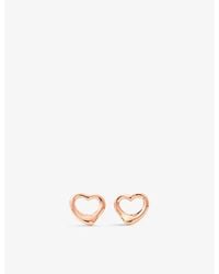 Tiffany & Co. - Elsa Peretti Open Heart Earrings In 18ct Rose Gold - Lyst