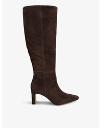 Sam Edelman - Sylvia Suede Heeled Knee-High Boots - Lyst