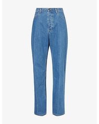 Valentino Garavani - Straight-Leg Washed Denim Jeans - Lyst