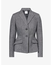 Erdem - Single-Breasted Fitted Wool-Blend Blazer - Lyst