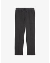 Reiss - Zeno Drawstring-Waist Cotton-Blend Jogging Bottoms - Lyst