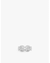 Apm Monaco - Maille Marine Open-Link Sterling- And Zirconia Ring - Lyst