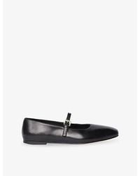 Whistles - Mary-Jane Leather Ballet Flats - Lyst