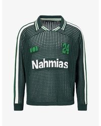 NAHMIAS - Brand-Motif Long-Sleeve Cotton Football Top - Lyst