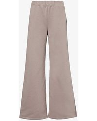 Beyond Yoga - On The Go Relaxed-fit Cotton-blend Trousers - Lyst