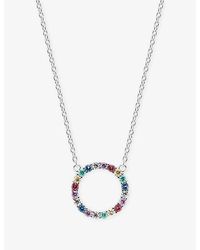 Sif Jakobs - Biella Grande Sterling- And Zirconia Pendant Necklace - Lyst