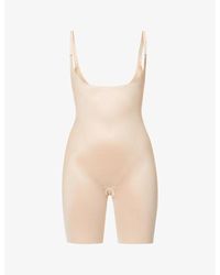 Spanx - Shape Invisible Open-Bust Mid-Thigh Bodysuit - Lyst