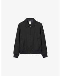 Sandro - Collared Regular-Fit Woven Jacket - Lyst