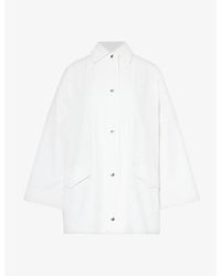 Totême - Boxy-fit Collar Organic-cotton Overshirt - Lyst