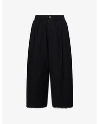 Uma Wang - Poetic Wide-Leg Wool-Blend Trousers - Lyst