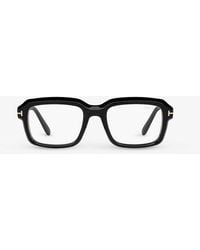 Tom Ford - Tr001703 Ft5888-b Rectangle-frame Acetate Glasses - Lyst