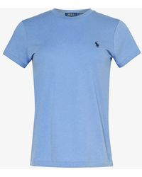 Polo Ralph Lauren - Logo-embroidered Cotton-jersey T-shirt X - Lyst