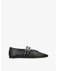 Steve Madden - Lydia Leather Ballet Flats - Lyst