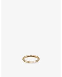 Cartier - 1895 18Ct- And 0.01Ct Brilliant-Cut Diamond Wedding Ring - Lyst