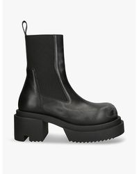 Rick Owens - Beatle Bogun Leather Heeled Boots - Lyst