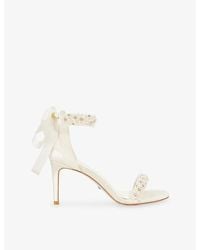 Dune - Memories Satin Heeled Sandals - Lyst
