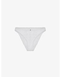 Cou Cou Intimates - Pointelle High-Rise Organic-Cotton Briefs - Lyst