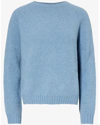 Weekend by Maxmara - Light Ghiacci Alpaca Wool-Blend Knitted Jumper - Lyst