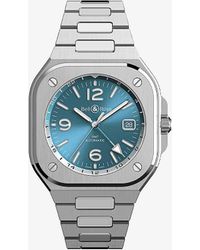 Bell & Ross - Br05g-pb-stsst Gmt Sky Stainless-steel Automatic Watch - Lyst