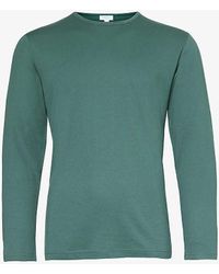 Sunspel - Lounge Crewneck Cotton-blend T-shirt X - Lyst