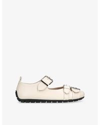 Simone Rocha - Buckle Ballerina Grip Leather Mary-Jane Shoes - Lyst