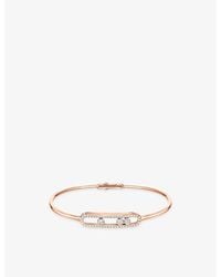 Messika - Move Classique 18Ct And 0.56Ct Diamond Bangle - Lyst