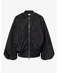 Agolde - Raffi Balloon-Sleeve Nylon Bomber Jacket - Lyst