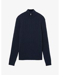Reiss - Howard Cable-Knit Cashmere Jumper - Lyst