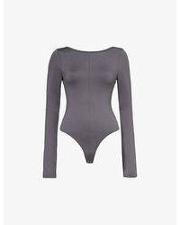 Agolde - Paulette Slim-fit Stretch-recycled Polyester Bodysuit - Lyst