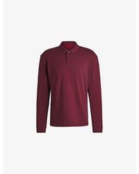 HUGO - Logo-Print Relaxed-Fit Cotton-Piqué Polo Shirt - Lyst