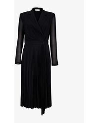 Sandro - Blazer-style Woven Midi Dress - Lyst