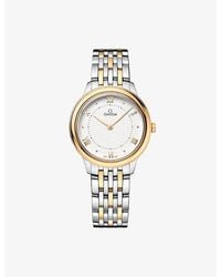 Omega - De Ville Prestige Stainless-Steel And 18Ct- Quartz Watch 30Mm - Lyst