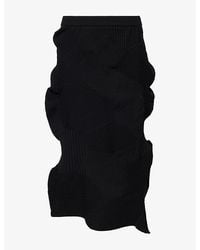 Issey Miyake - Kone Kone Pleat Knit Midi Skirt - Lyst