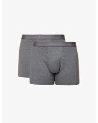FALKE - Tonal Waistband Pack Of Two Stretch-Cotton Boxers - Lyst