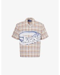 AWAKE NY - Check-Print Camp-Collar Cotton-Poplin Shirt - Lyst