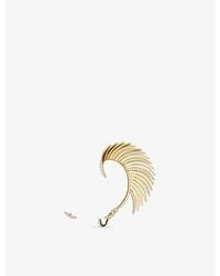 Apm Monaco - Les Palmes Alloy And Cubic Zirconia Stud And Cuff Earrings - Lyst