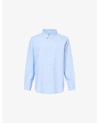 Mother - The Bestie Logo-Embroidered Cotton Shirt - Lyst
