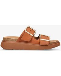 Fitflop - Gen-ff Two-buckle Leather Sandals - Lyst